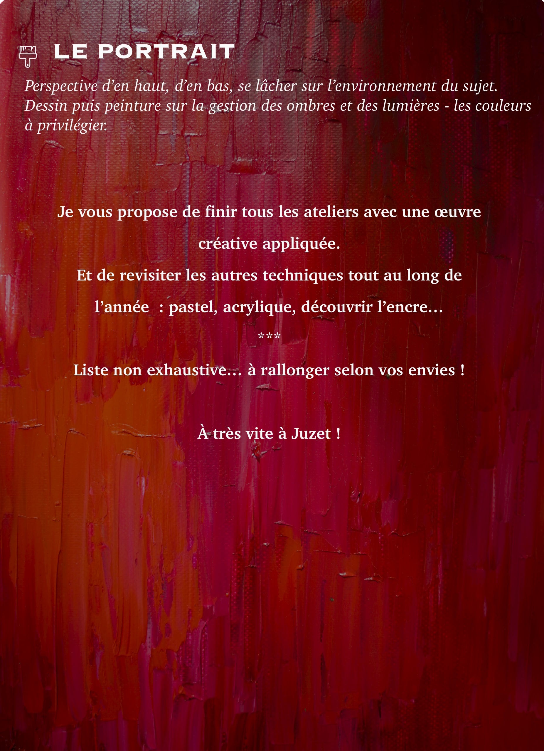 Le programme peinture Juzet d'Izaut | Jocelyne Mothe 2022